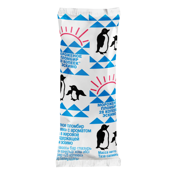 «28 KOPEEK» vanilla ice cream with chocolate popsicle glaze